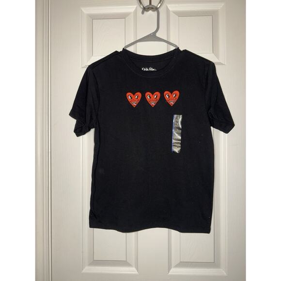 NEW KIDS UNISEX KEITH HARING GRAPHIC TEE T-SHIRT SIZE L - Picture 1 of 2